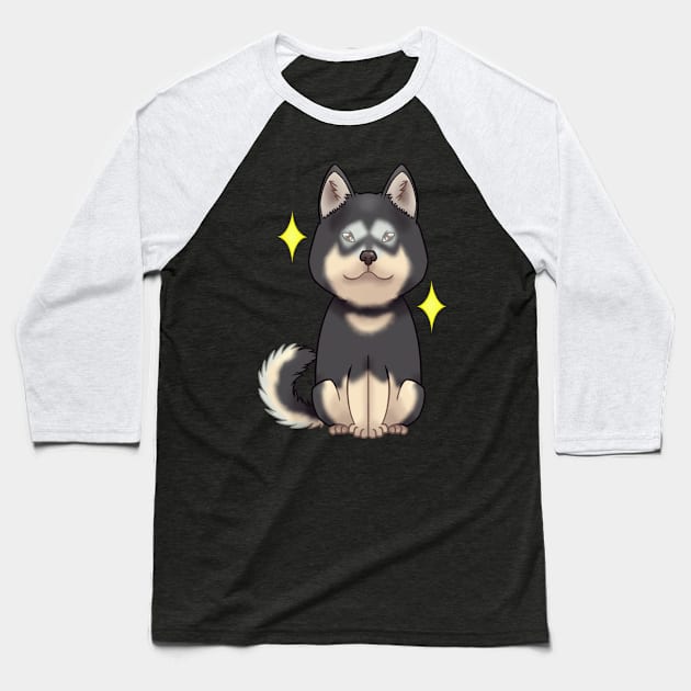 Agouti alaskan malamute Baseball T-Shirt by LemonFur